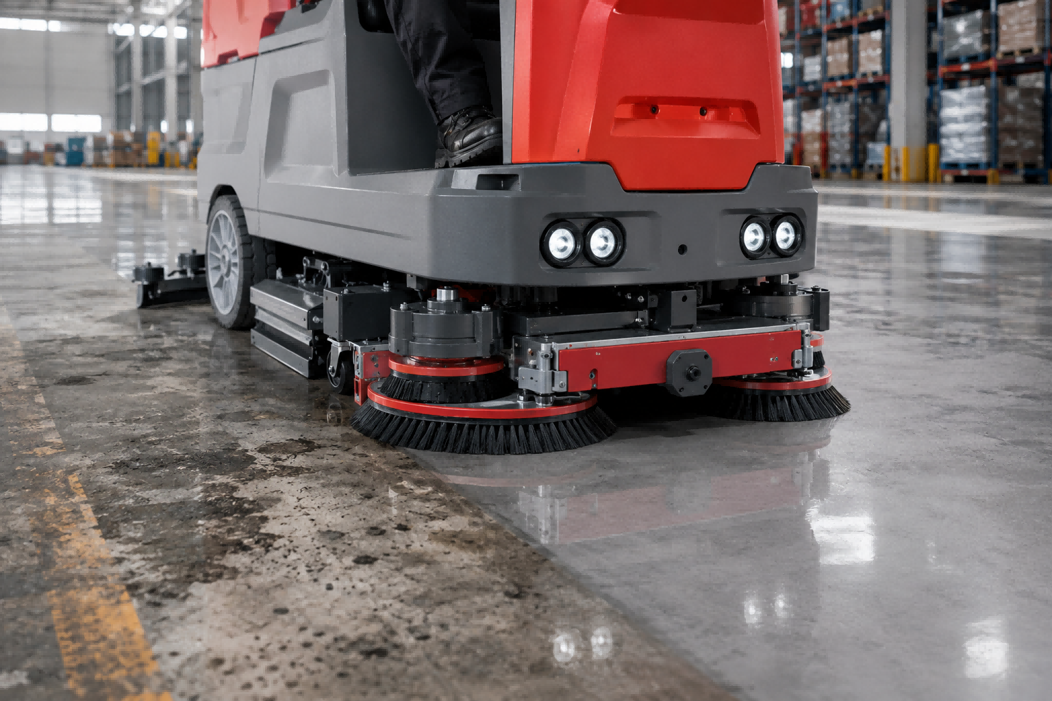 Floor Scrubber Brush Pressure